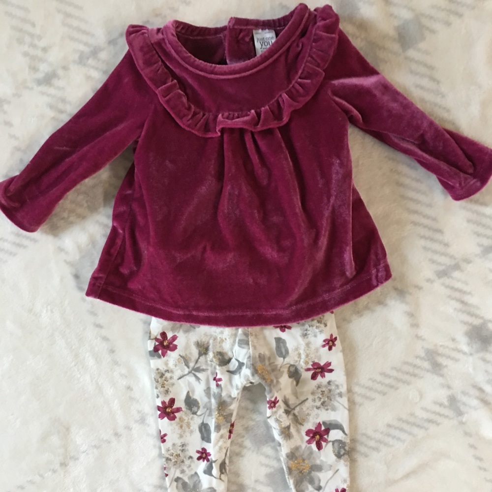 Carter’s Velvet & Print 6-mo set